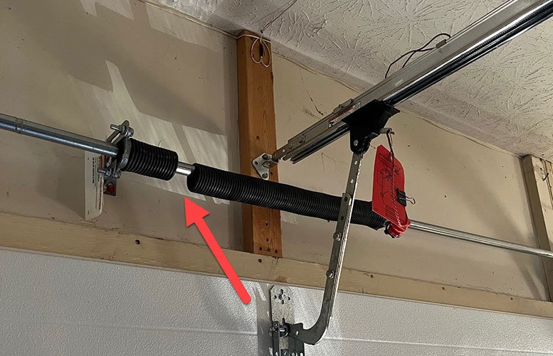 broken garage door spring